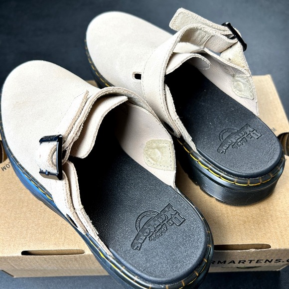 Dr Martens Carlson Suede Mules Clogs Mens Size‎ 6 Slingback Casual Slip On NEW - Picture 6 of 7